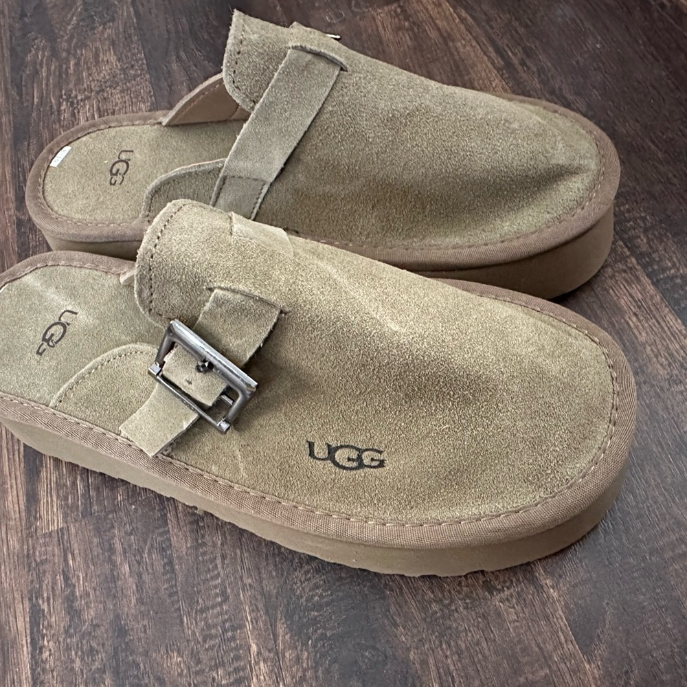 UGG Suede Slip-On Sandals